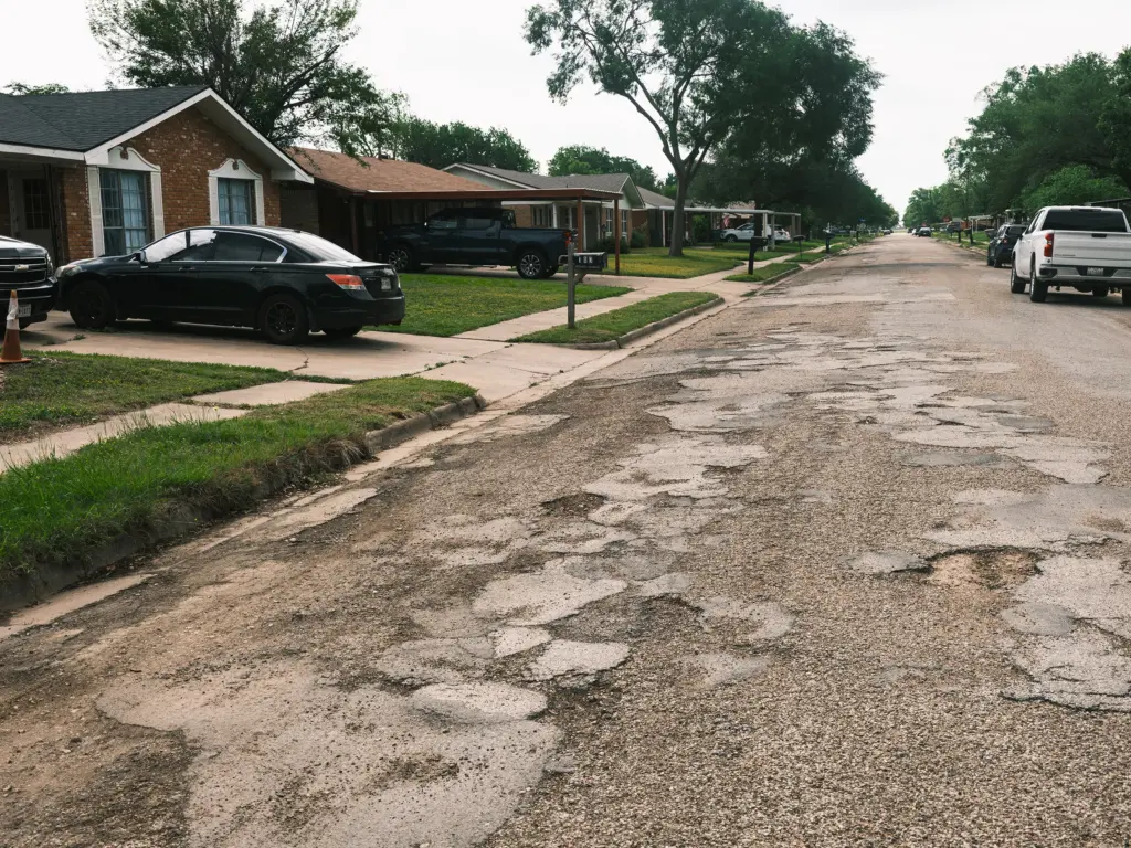 South Barbara Street is the first street on the list to be repaired in Lacy Lakeview in 2026. The city currently has a 30-mile backlog of streets that need significant work.