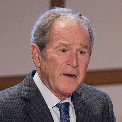 President George W. Bush speaks at the 2016 NASCO Continental Reunion at the George W. Bush Presidential Library in Dallas, Texas, on Tuesday, Nov. 15, 2016.