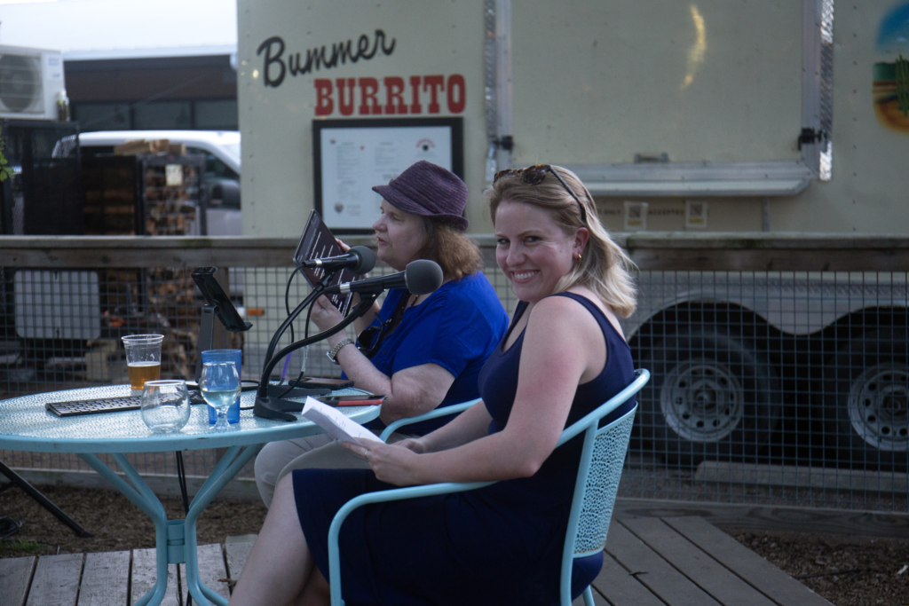Tribune law and politics reporter Eleanor Klibanoff co-hosts a trivia night at The Batch in Austin on April 3, 2025, presented by The Texas Tribune and The Texas Standard.