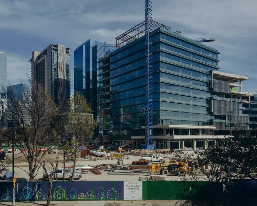 Y’all Street development in downtown Dallas on Feb. 17, 2026.