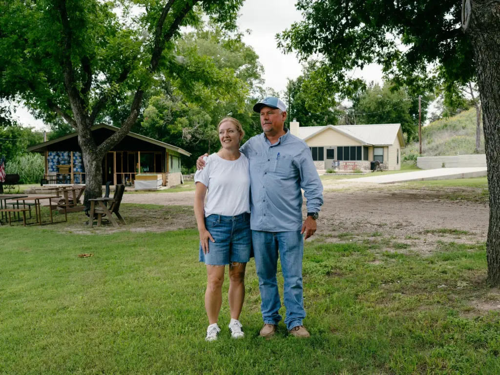 Siblings Mandi Secor Lipscomb and Neal Secor at Waltonia On The River in Ingram, Texas on June 12, 2026.