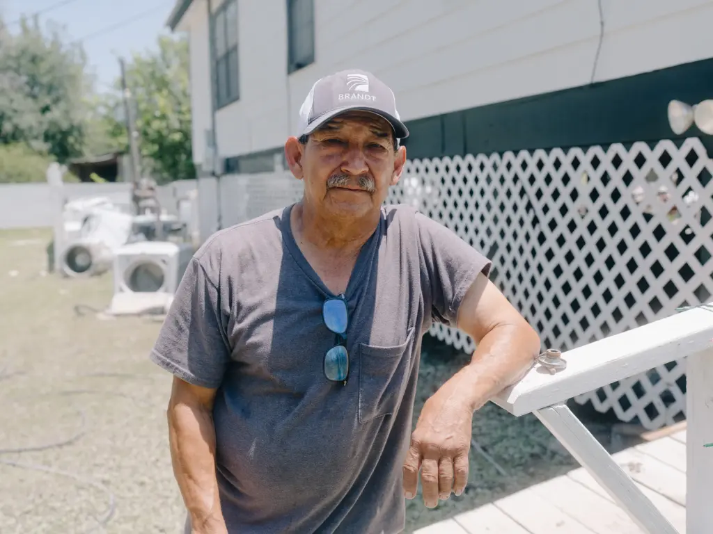 Carlos Ortega outside of his home in Chula Vista.