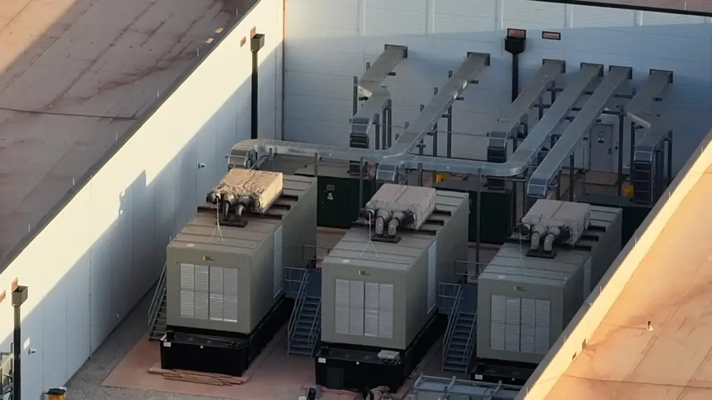 Three of the 62 backup diesel generators located at Stargate’s data center campus in Abilene, Texas. While intended for emergency use, the generators are still routinely operate for maintenance purposes and are collectively allowed to emit more than 1,000 tons of harmful air pollutants every year under the minor permit that sanctioned them.