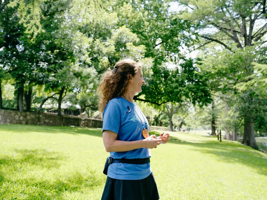 Meg Clark, owner and executive director at Camp Waldemar, in Hunt, Texas on June 13, 2026.