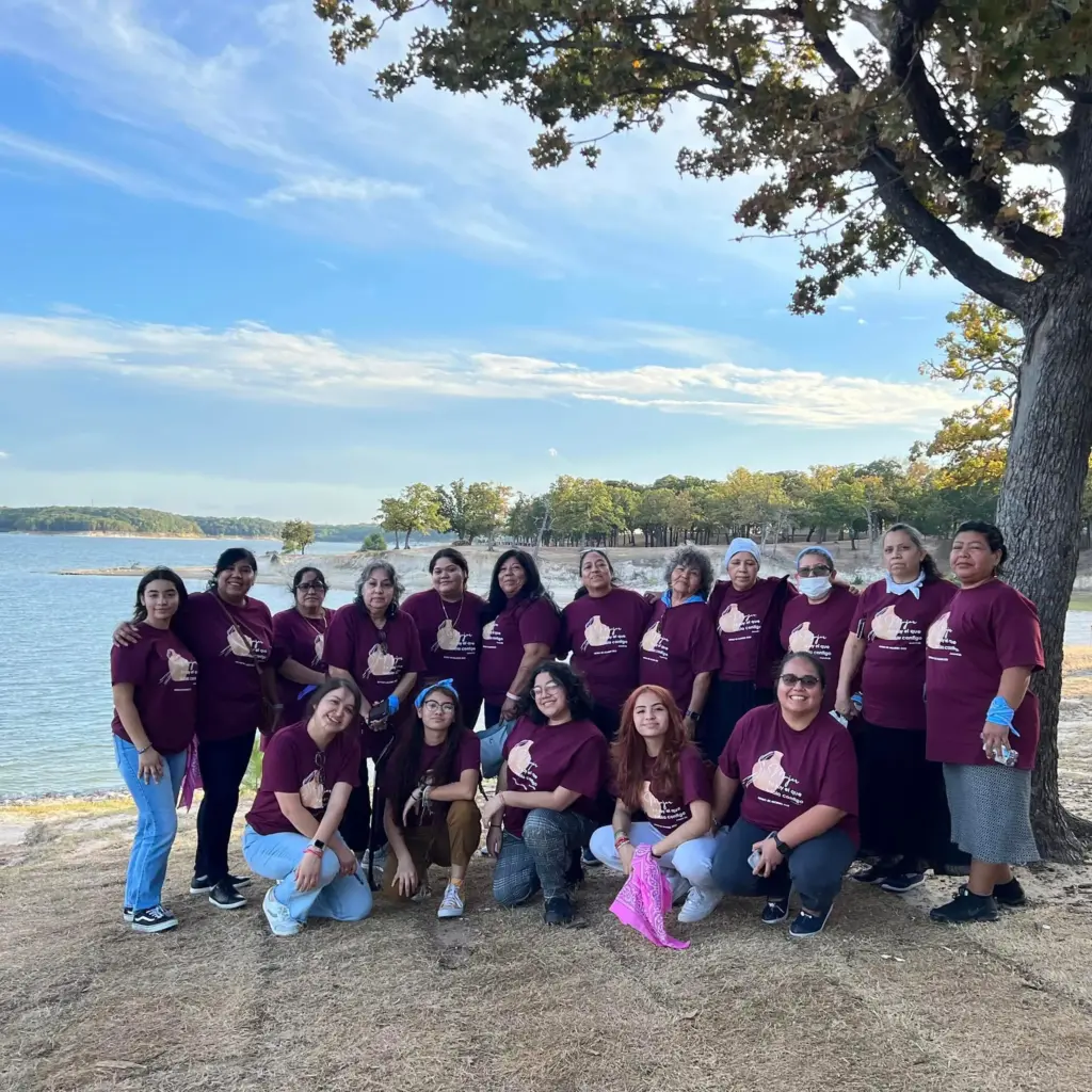 The Rev. Martha Valencia, bottom right, with other attendees during an annual Horizon Texas Conference Latino Women’s Retreat.
