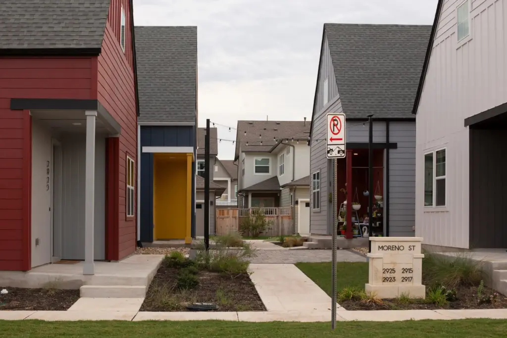 High density housing in East Austin on Oct. 7, 2023.