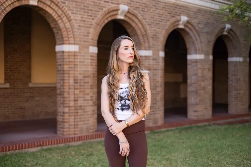 Mollie Wallace poses for a photo in Edinburg on Aug. 12, 2026.